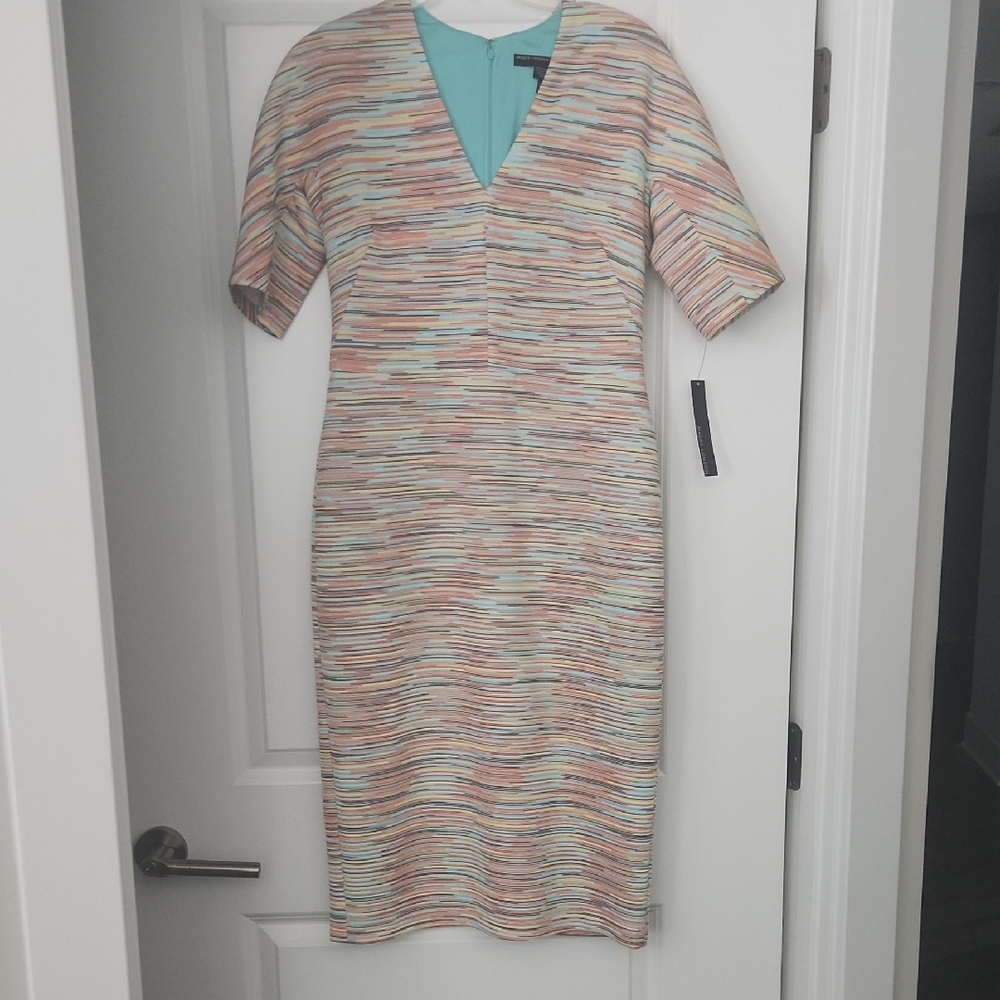 Striped Multicolor Midi Dress